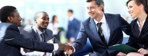 Collaborative Business Meeting Handshake 1
