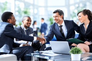 Collaborative Business Meeting Handshake 1